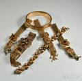 Group of Lowkarat Gold and Goldfilled Victorian Jewelry