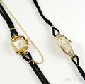 Two 14kt Gold Ladys Wristwatches