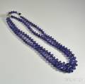 Doublestrand Tanzanite Bead Necklace