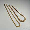 Two 14kt Gold Link Chains