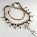 Southwest Silver Squash Blossom Necklace