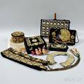 Group of Embroidered Indian Purses and Textiles