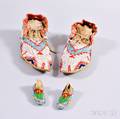 Two Pairs of Plains Indian Moccasins