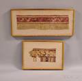 Two Framed PreColumbian Textile Fragments