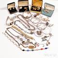 Group of Sterling Silver and Silverplated Jewelry