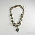 Navajo Silver and Turquoise Necklace