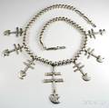 Southwest Silver Cross Necklace