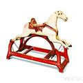 Paintdecorated Wood and Iron Rocking Horse