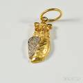 Waterman 22kt Bicolor Gold and Diamond Owl Charm