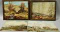 Attributed to Henry Kenyon American 18611926 Four Landscapes