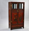 Large Twodoor Painted Cabinet