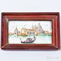 Framed Venetian Mosaic Cityscape