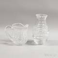 Waterford Crystal Cirrus Vase and a Water Pitcher