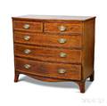 George IIIstyle Inlaid Mahogany Bowfront Chest of Drawers