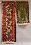 Turkish Prayer Rug and Iranian Yalameh Runner
