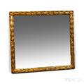 Large Foliatecarved and Gilt Mirror