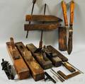Group of Woodworking Tools and Planes