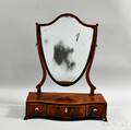 Federal Inlaid Mahogany Serpentinefront Dressing Mirror