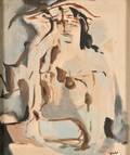 Walter Quirt American 19021968 Abstract Female Figure