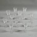 Four Waterford Wineglasses and Eight Others