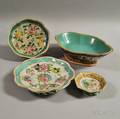 Four Pieces of Enameled Export Porcelain