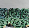 Sixteen Greenglazed Earthenware Tiles