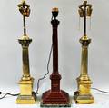 Three Columnar Table Lamps