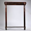 Billiard Cue Rack The Brunswick BalkeCollander Company late 19thearly 20th century with geometric Arts and Crafts inlay spaces fo