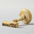Turned and Carved Whale Ivory N Pearce Stamp