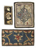 Three American hooked rugs ca 1900