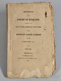 Proceedings of a Court of Enquiry Held at the Navy Yard Brooklyn New York upon Captain James Barron of the United States Navy in M
