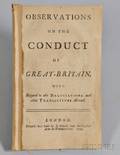 Observations on the Conduct of Great Britain with Regard to the Negociations and other Transactions Abroad