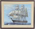 Chromolithograph of the USS Constitution