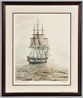 Artist Signed Old Ironsides  Sail 200 Print