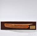 Carved Laminated Halfhull Model of the Royal Yacht SquadronSchooner Tatania