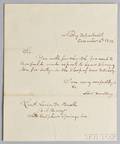 Woodbury Levi 17891851 Secretarial Letter Signed 4 December 1832