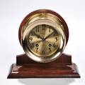 Tiffany  Co Brass Ships Bell Clock
