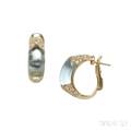 18kt Gold Topaz and Diamond Earrings Bulgari