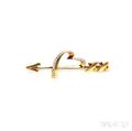 18kt Gold and Diamond Loving Heart Brooch Paloma Picasso Tiffany  Co