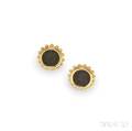 18kt Gold and Ancient Bronze Coin Earclips Elizabeth Locke