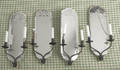 Set of four mirrored sconces