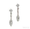 Platinum and Diamond Earrings