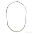 White Gold and Diamond Necklace