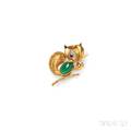 18kt Gold Gemset Squirrel Brooch Van Cleef  Arpels