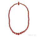 Coral Bead Necklace