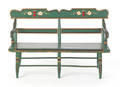Miniature painted settee