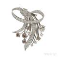 Platinum and Diamond PendantBrooch