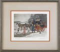 Three stagecoach lithographs