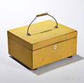 Yellowpainted Sewing Box