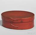 Shaker BittersweetRedpainted Oval Box